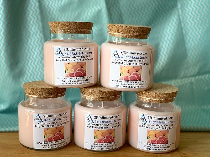 Ruby Red Grapefruit Soy Candle