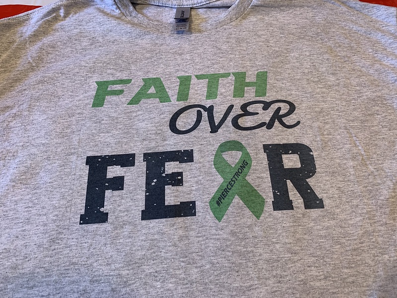 FAITH OVER FEAR #PIERCESTRONG LONG SLEEVE SHIRT